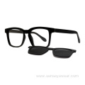 TR90 Square Magnetic UV400 Polarized Clip On Sunglasses